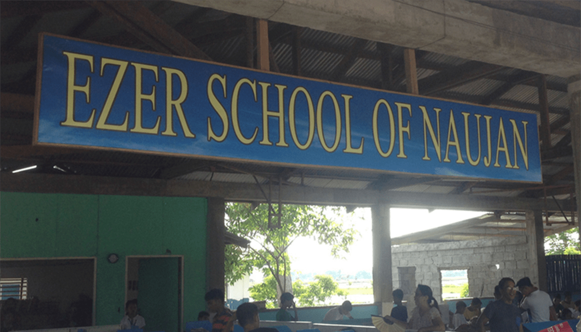 Early classes at Ezer School of Naujan