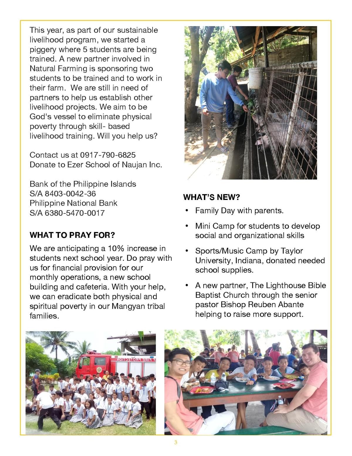 Photo from the ESNI 2018–2019 newsletter